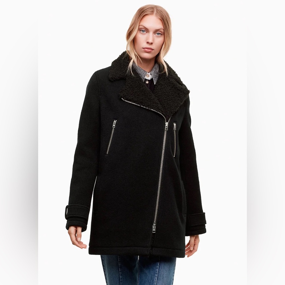 Aritzia Wilfred Free WaterHouse Coat Black XXS